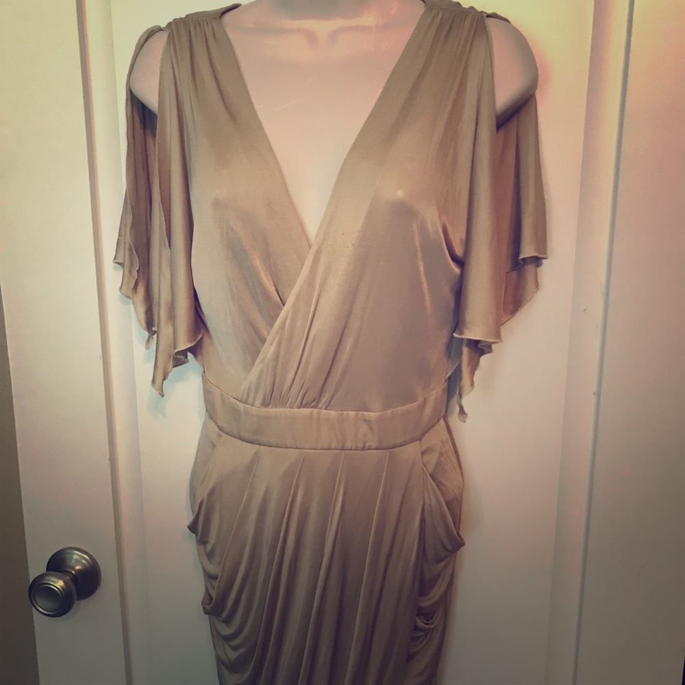 Rachel Zoe gold dress